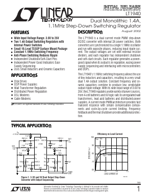LT1940 Datasheet PDF Linear Technology