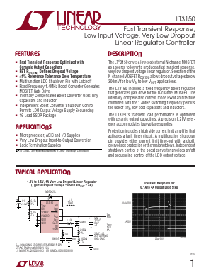 LT3150CGN Datasheet PDF Linear Technology