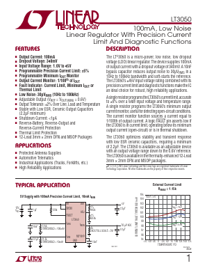 LT3050MPMSE-TRPBF Datasheet PDF Linear Technology