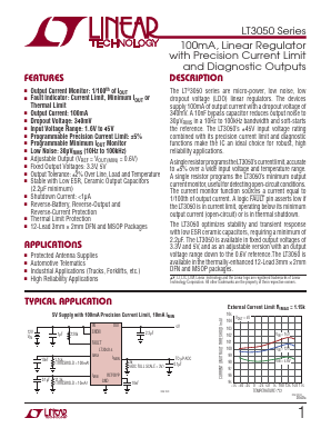 LT3050MPMSE Datasheet PDF Linear Technology