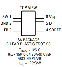 LT3462ES6 Datasheet PDF Linear Technology