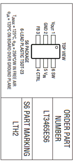 LT3465ES6 Datasheet PDF Linear Technology