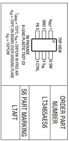 LT3465AES6 Datasheet PDF Linear Technology