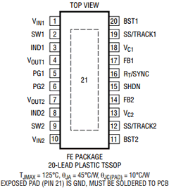 LT3501EFE-PBF Datasheet PDF Linear Technology