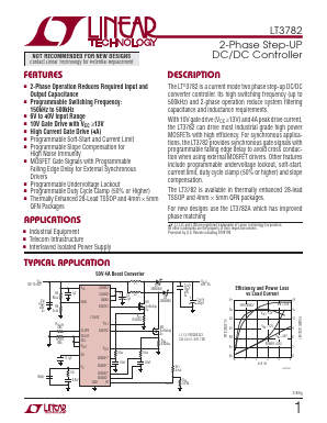 LT3782IFE-TRPBF Datasheet PDF Linear Technology