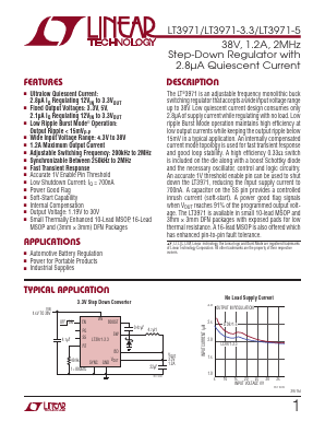LT3971EMSE-5 Datasheet PDF Linear Technology