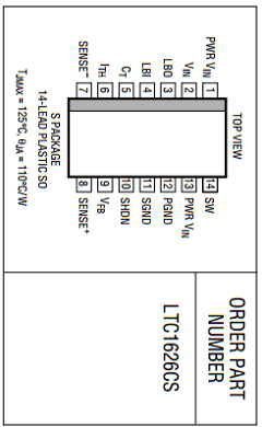 LTC1626 Datasheet PDF Linear Technology