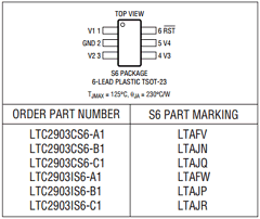 LTC2903IS6-B1 Datasheet PDF Linear Technology