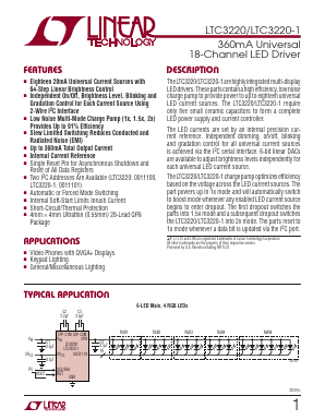 LTC3220I-1 Datasheet PDF Linear Technology