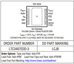 LTC3407-3 Datasheet PDF Linear Technology