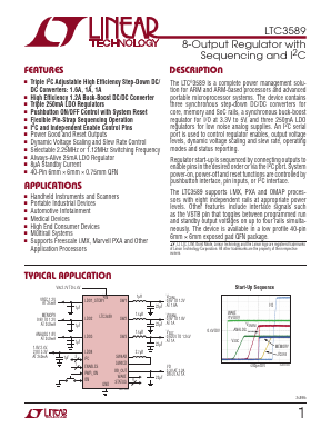 LTC3589UJ Datasheet PDF Linear Technology