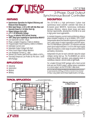 LTC3788EUHTRPBF Datasheet PDF Linear Technology