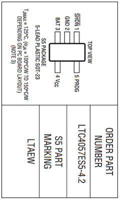 LTC4057ES5-4.2 Datasheet PDF Linear Technology