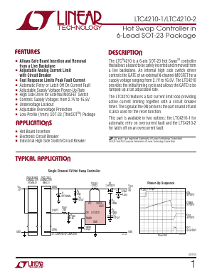 LTC4210 Datasheet PDF Linear Technology