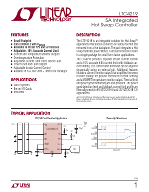 LTC4219IDHC-5 Datasheet PDF Linear Technology