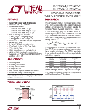 LTC6993-4 Datasheet PDF Linear Technology