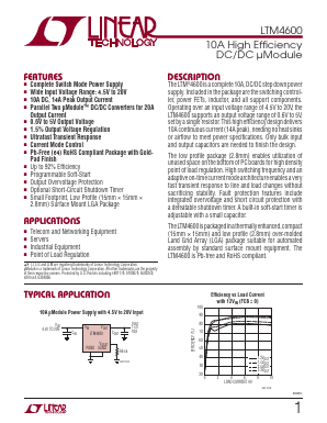 LTM4600EV Datasheet PDF Linear Technology