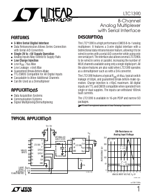 LTC1390CS Datasheet PDF Linear Technology