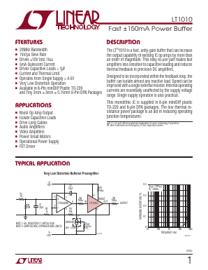 LT1010 Datasheet PDF Linear Technology