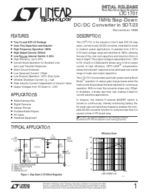 LTC1701 Datasheet PDF Linear Technology