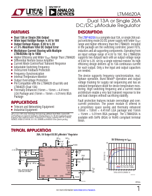 LTM4620AY Datasheet PDF Linear Technology