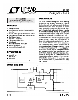 LT1188M_ Datasheet PDF Linear Technology