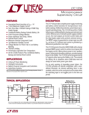LTC1235CN Datasheet PDF Linear Technology