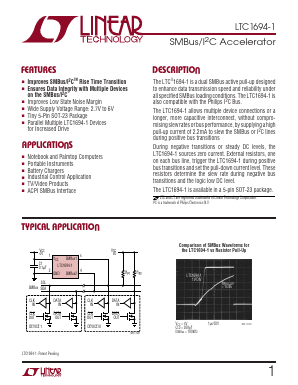 LTC1694-1 Datasheet PDF Linear Technology
