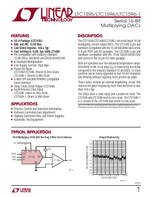 LTC1596-1 Datasheet PDF Linear Technology