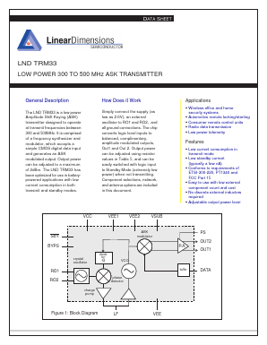 LND-TRM33 Datasheet PDF Linear Dimensions Semiconductor