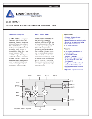 LND-TRM34 Datasheet PDF Linear Dimensions Semiconductor