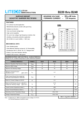 B220 Datasheet PDF LiteOn Technology
