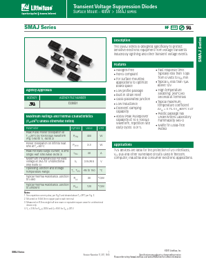 SMAJ180A Datasheet PDF Littelfuse, Inc