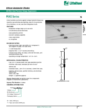 P6KE100A-T Datasheet PDF Littelfuse, Inc