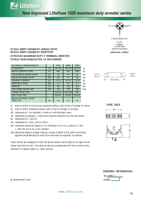 SL1026 Datasheet PDF Littelfuse, Inc