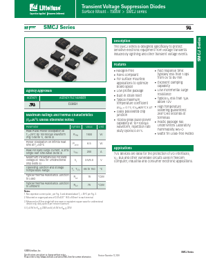 SMCJ9.0A Datasheet PDF Littelfuse, Inc
