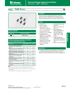 P6KE110A-B Datasheet PDF Littelfuse, Inc