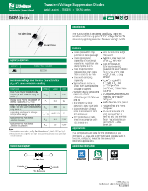 15KPA120CA-B Datasheet PDF Littelfuse, Inc
