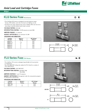 FLU011. Datasheet PDF Littelfuse, Inc