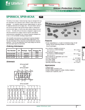SP0506CA Datasheet PDF Littelfuse, Inc
