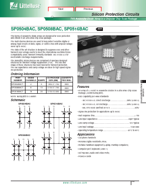 SP0504BAC Datasheet PDF Littelfuse, Inc