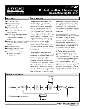 LF2242 Datasheet PDF LOGIC Devices