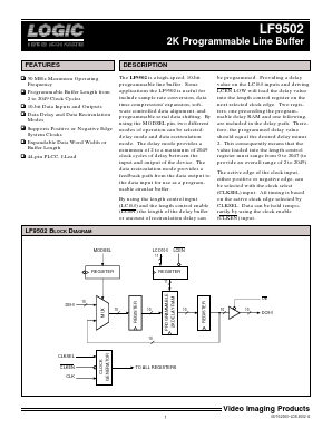 LF9502 Datasheet PDF LOGIC Devices