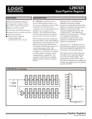 L29C525 Datasheet PDF LOGIC Devices