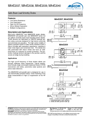 MA4E2037 Datasheet PDF M/A-COM Technology Solutions, Inc.