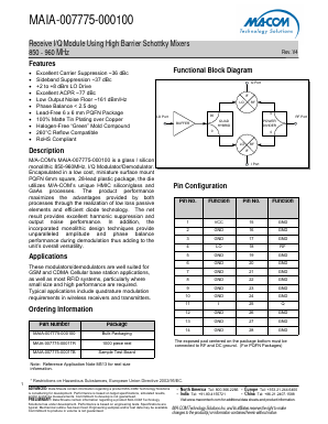 MAIA-007775-0001TR Datasheet PDF M/A-COM Technology Solutions, Inc.