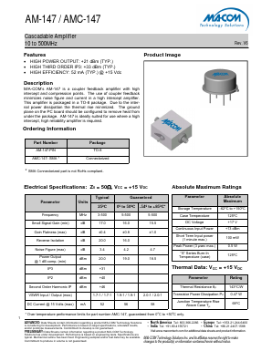 AM-147 Datasheet PDF M/A-COM Technology Solutions, Inc.