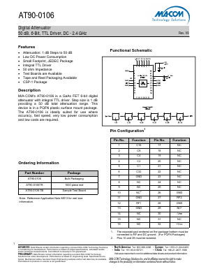 AT90-0106 Datasheet PDF M/A-COM Technology Solutions, Inc.