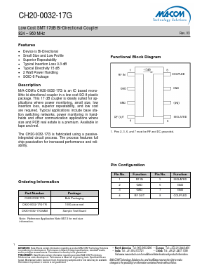 CH20-0032-17G Datasheet PDF M/A-COM Technology Solutions, Inc.