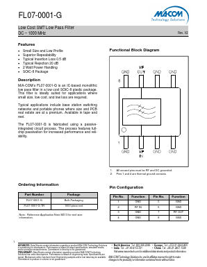 FL07-0001-G-TR Datasheet PDF M/A-COM Technology Solutions, Inc.